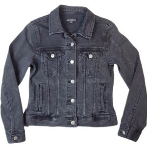 J. Crew Mercantile Black Denim Jacket Trucker Black Wash XXS
